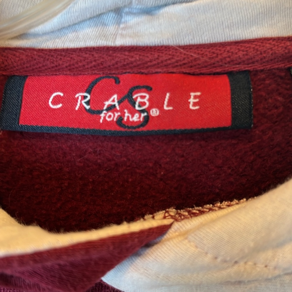 University of Alabama Crimson Red Hoodie Sweatshirt Womens Small - Picture 6 of 10